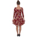 Cookies With Strawberry Jam Motif Pattern Quarter Sleeve Skater Dress View2