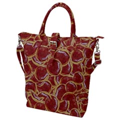 Cookies With Strawberry Jam Motif Pattern Buckle Top Tote Bag by dflcprintsclothing