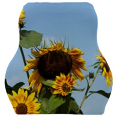 Sunflower Flower Yellow Car Seat Velour Cushion  by artworkshop