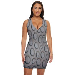 Texture Pattern Wallpaper Draped Bodycon Dress by artworkshop