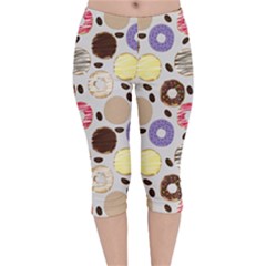 Donuts! Velvet Capri Leggings  by fructosebat