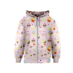 Cupcakes! Kids  Zipper Hoodie by fructosebat