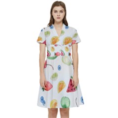 Fruit! Short Sleeve Waist Detail Dress by fructosebat