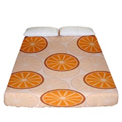 Orange Slices! Fitted Sheet (king Size) by fructosebat