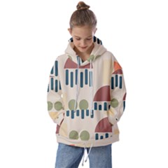 Art Background Abstract Design Kids  Oversized Hoodie by Jancukart