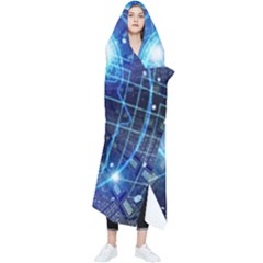 Artificial Intelligence Brain Think Art Wearable Blanket by Jancukart