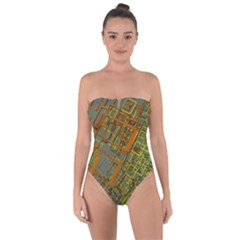 Art 3d Windows Modeling Dimension Tie Back One Piece Swimsuit by Ravend