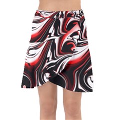 Modern Art Design Fantasy Surreal Wrap Front Skirt by Ravend