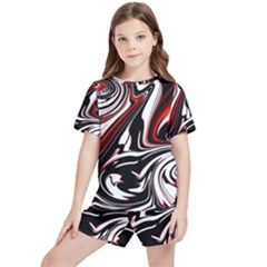 Modern Art Design Fantasy Surreal Kids  Tee And Sports Shorts Set by Ravend