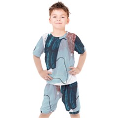 Abstract T- Shirt Abstract 35 Kids  Tee And Shorts Set by maxcute