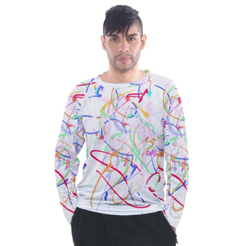 Abstract T- Shirt Abstract Art T- Shirt Men s Long Sleeve Raglan Tee by maxcute