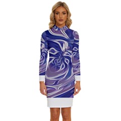 Abstract T- Shirt Abstract Colourful Aesthetic Beautiful Dream Love Romantic Retro Dark Design Vinta Long Sleeve Shirt Collar Bodycon Dress by maxcute