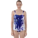 Abstract T- Shirt Blumer T- Shirt Twist Front Tankini Set View1