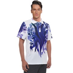 Abstract T- Shirt Blumer T- Shirt Men s Polo Tee by maxcute