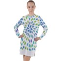 Abstract T- Shirt Rapoline T- Shirt Long Sleeve Hoodie Dress View1