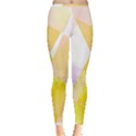 Abstract T- Shirt Yellow Chess Cell Abstract Pattern T- Shirt Inside Out Leggings View3