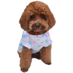 Bat Pattern T- Shirt Bats And Bows Blue Pink T- Shirt Dog T-shirt by maxcute