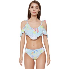 Bird Lover T- Shirtbird T- Shirt (15) Ruffle Edge Tie Up Bikini Set	 by maxcute