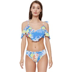 Bird Lover T- Shirtbird T- Shirt (2) Ruffle Edge Tie Up Bikini Set	 by maxcute