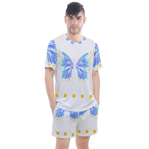 Butterfly Art T- Shirtbutterfly T- Shirt (7) Men s Mesh Tee And Shorts Set by maxcute