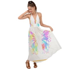 Butterfly Lover T- Shirtbutterfly T- Shirt Backless Maxi Beach Dress by maxcute