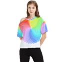 Color Wheel T- Shirt Color Wheel T- Shirt One Shoulder Cut Out Tee View1