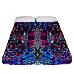 Abstract Blend Repeats Fitted Sheet (california King Size) by kaleidomarblingart