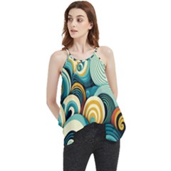 Waves Flowy Camisole Tank Top by fructosebat