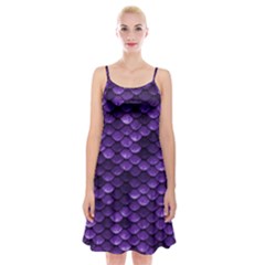 Purple Scales! Spaghetti Strap Velvet Dress by fructosebat