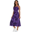 Purple Scales! Sleeveless Shoulder Straps Boho Dress View2