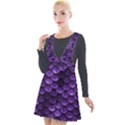 Purple Scales! Plunge Pinafore Velour Dress View1