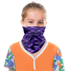 Purple Scales! Face Covering Bandana (kids) by fructosebat