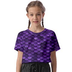 Purple Scales! Kids  Basic Tee by fructosebat