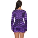 Purple Scales! Long Sleeve Boyleg Swimsuit View4