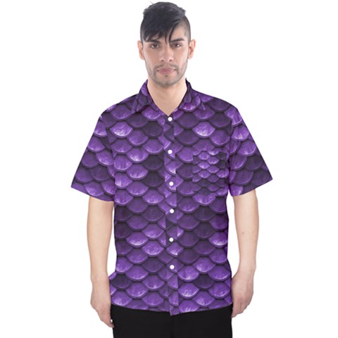 Purple Scales! Men s Hawaii Shirt by fructosebat