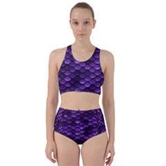 Purple Scales! Racer Back Bikini Set by fructosebat