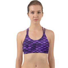 Purple Scales! Back Web Sports Bra by fructosebat