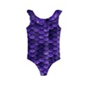 Purple Scales! Kids  Frill Swimsuit View1