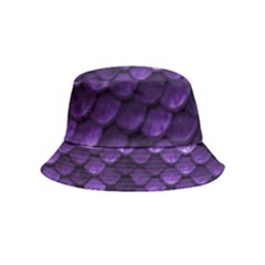 Purple Scales! Inside Out Bucket Hat (kids) by fructosebat