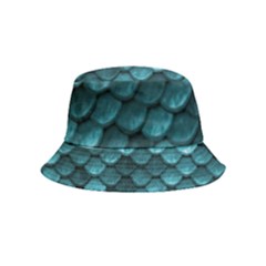 Teal Scales! Inside Out Bucket Hat (kids) by fructosebat