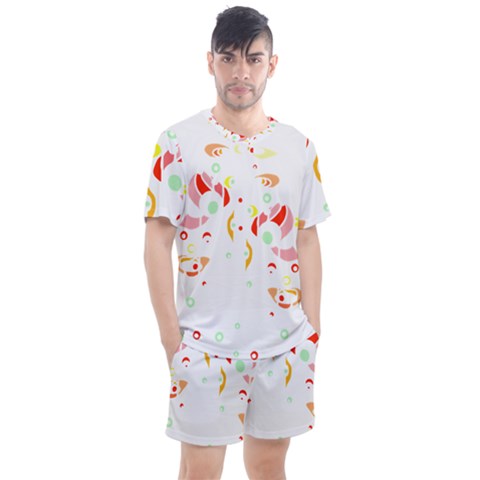 Flowers Art T- Shirtflowers T- Shirt (6) Men s Mesh Tee And Shorts Set by maxcute