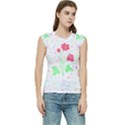 Flowers Illustration T- Shirtflowers T- Shirt (3) Women s Raglan Cap Sleeve Tee View1