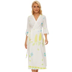 Flowers Lover T- Shirtflowers T- Shirt (10) Midsummer Wrap Dress by maxcute