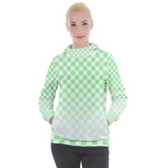 Green Checker T- Shirt Green Checker T- Shirt Women s Hooded Pullover by maxcute