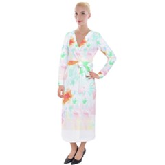 Hawaii T- Shirt Hawaii Wax Flowers T- Shirt Velvet Maxi Wrap Dress by maxcute