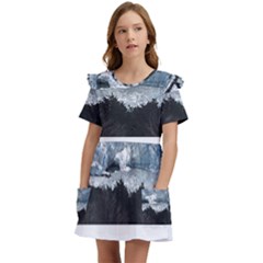 Iceberg T- Shirt Iceberg T- Shirt Kids  Frilly Sleeves Pocket Dress by maxcute