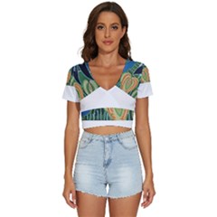 Jungle T- Shirt Jungle 1 T- Shirt V-neck Crop Top by maxcute