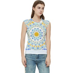 Mandala T- Shirt Ornate Mandala T- Shirt Women s Raglan Cap Sleeve Tee by maxcute