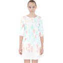 Pattern T- Shirt Pattern Floral T- Shirt Quarter Sleeve Pocket Dress View1