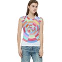 Pop Art T- Shirt Pop Art Color Wheel T- Shirt Women s Raglan Cap Sleeve Tee View1